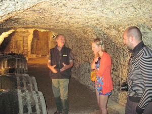Loire wine tours in cellar with winemaker
