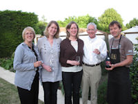 American family wine tasting dinner at Manoir de Gourin