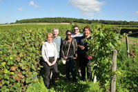 in a saumur champigny vineyard