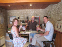 le tasting room at Enchantoir Saumur winery